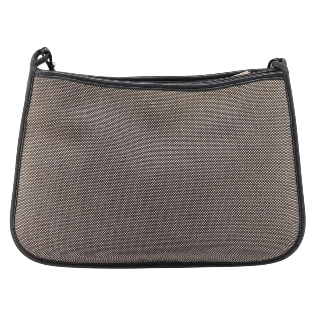 FENDI Zucca Canvas Shoulder Bag Beige Gold Auth BA15204