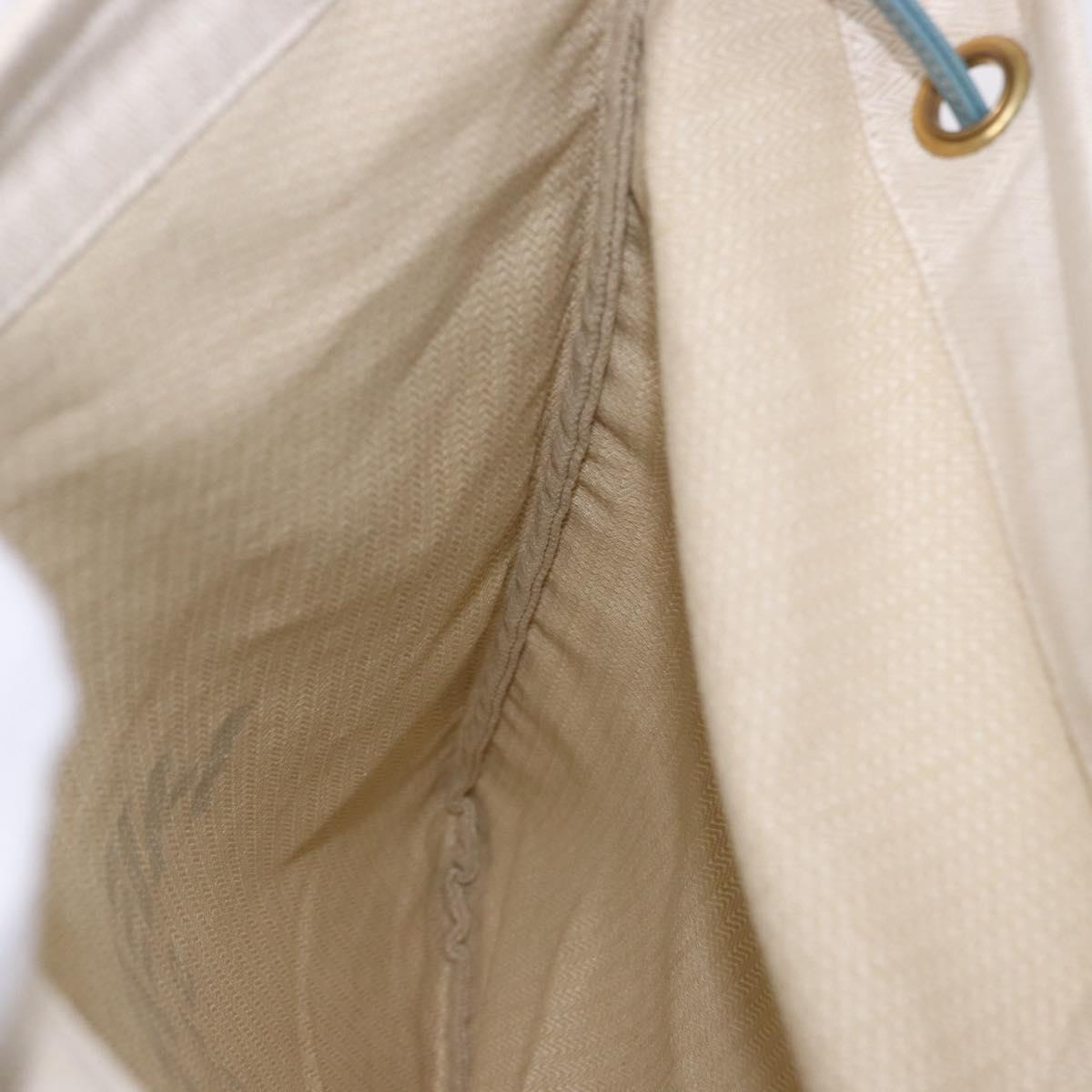 HERMES Aline GM Shoulder Bag cotton Beige Gold Auth BA15206