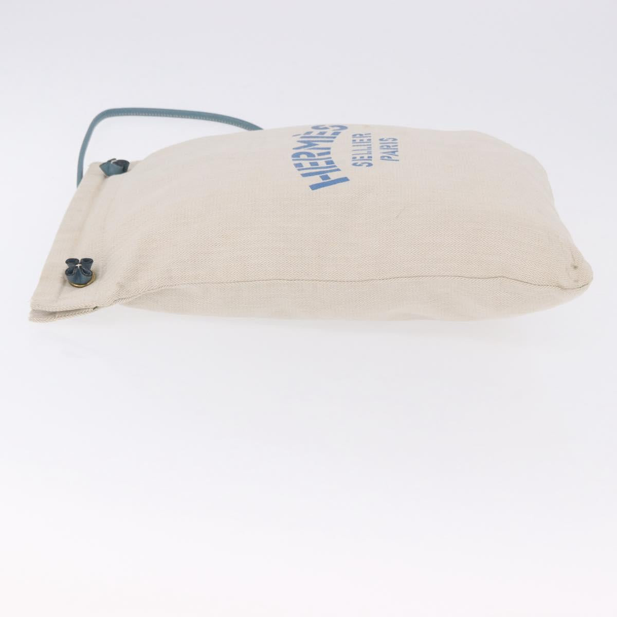 HERMES Aline GM Shoulder Bag cotton Beige Gold Auth BA15206