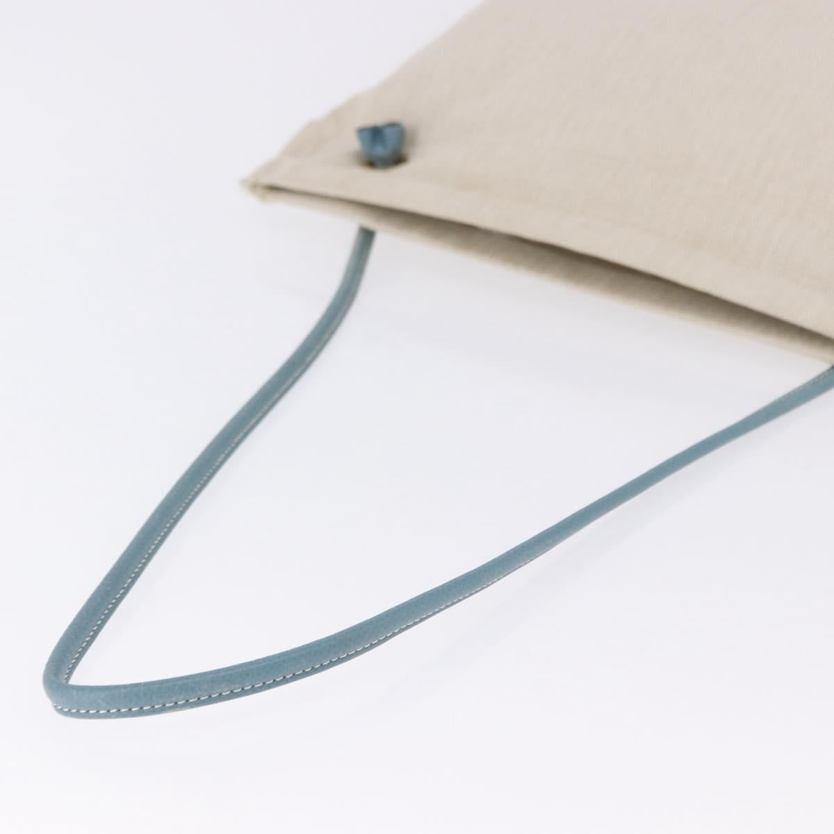 HERMES Aline GM Shoulder Bag cotton Beige Gold Auth BA15206