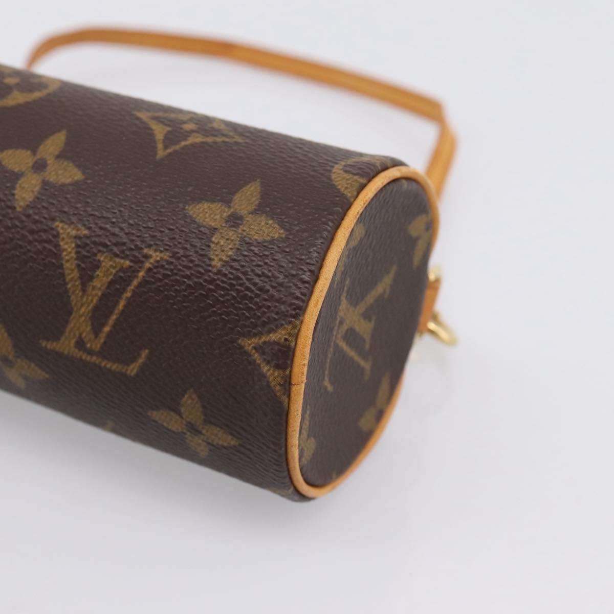 LOUIS VUITTON Monogram Papillon Pouch LV Auth BA15213