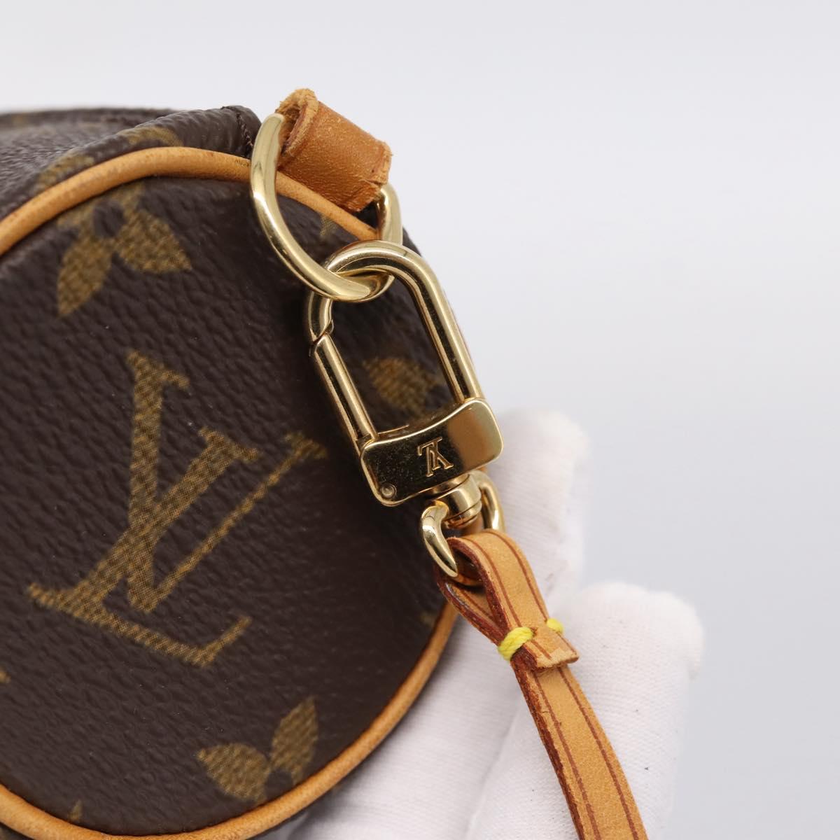 LOUIS VUITTON Monogram Papillon Pouch LV Auth BA15213