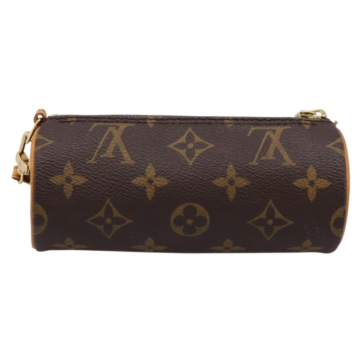 LOUIS VUITTON Monogram Papillon Pouch LV Auth BA15213