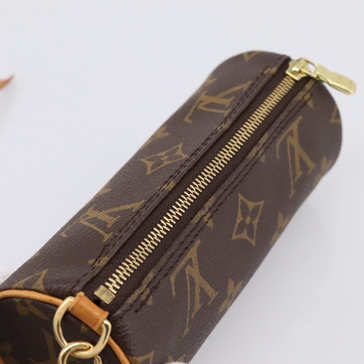 LOUIS VUITTON Monogram Papillon Pouch LV Auth BA15213