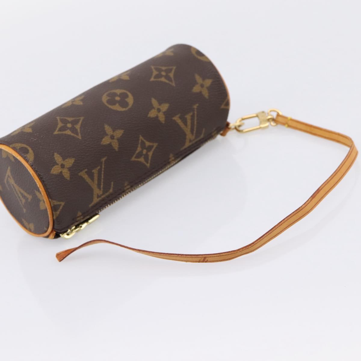 LOUIS VUITTON Monogram Papillon Pouch LV Auth BA15213