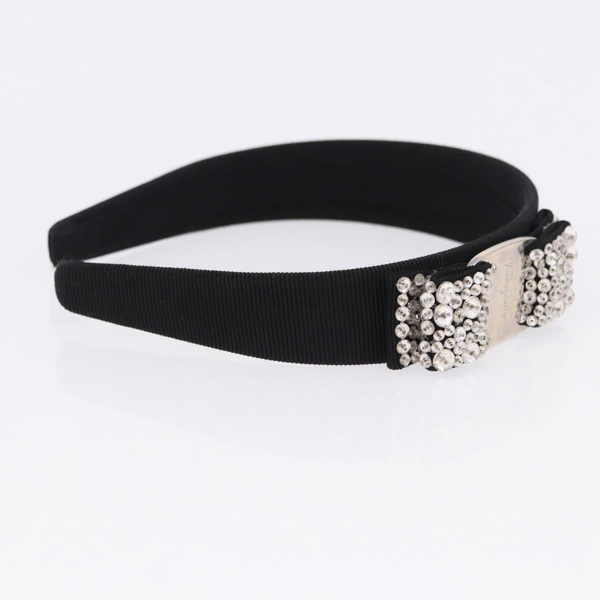 Salvatore Ferragamo Vala Katyusha Canvas Black Auth BA15217A