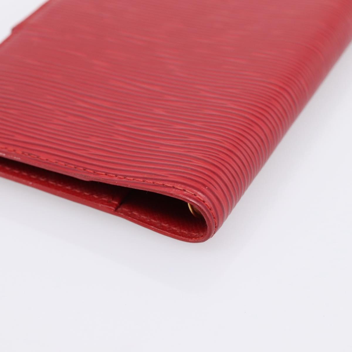 LOUIS VUITTON Epi Agenda PM Day Planner Cover Red R20057 LV Auth BA15220