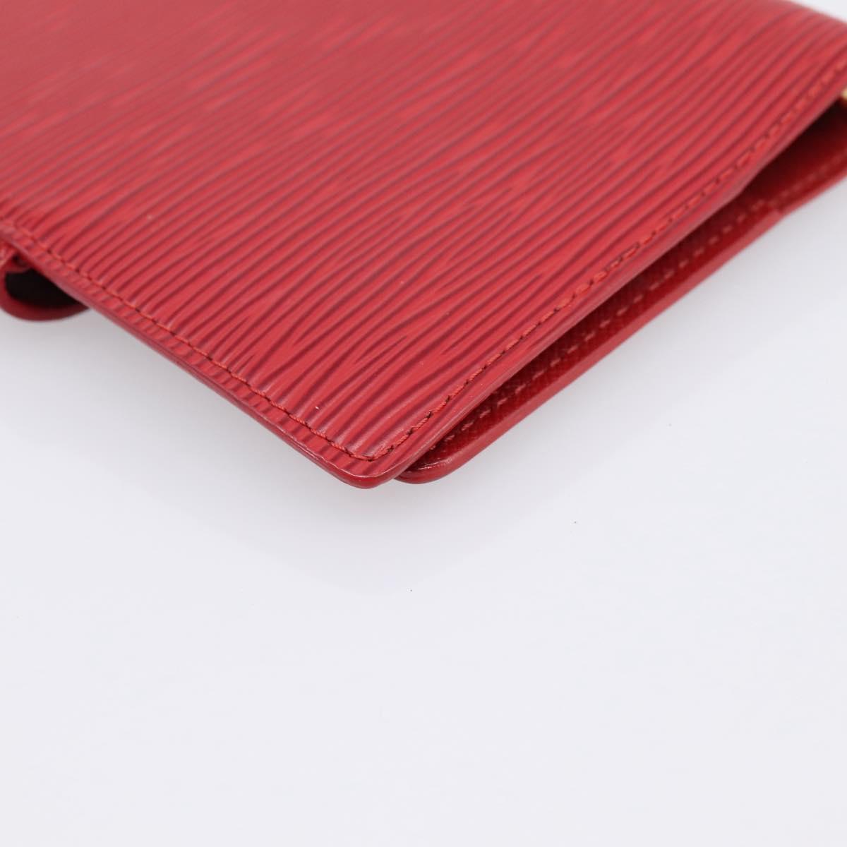 LOUIS VUITTON Epi Agenda PM Day Planner Cover Red R20057 LV Auth BA15220