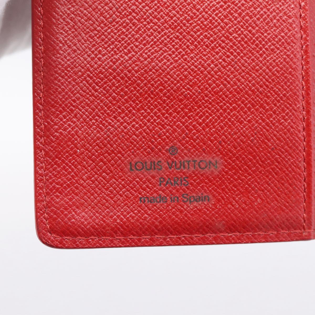 LOUIS VUITTON Epi Agenda PM Day Planner Cover Red R20057 LV Auth BA15220