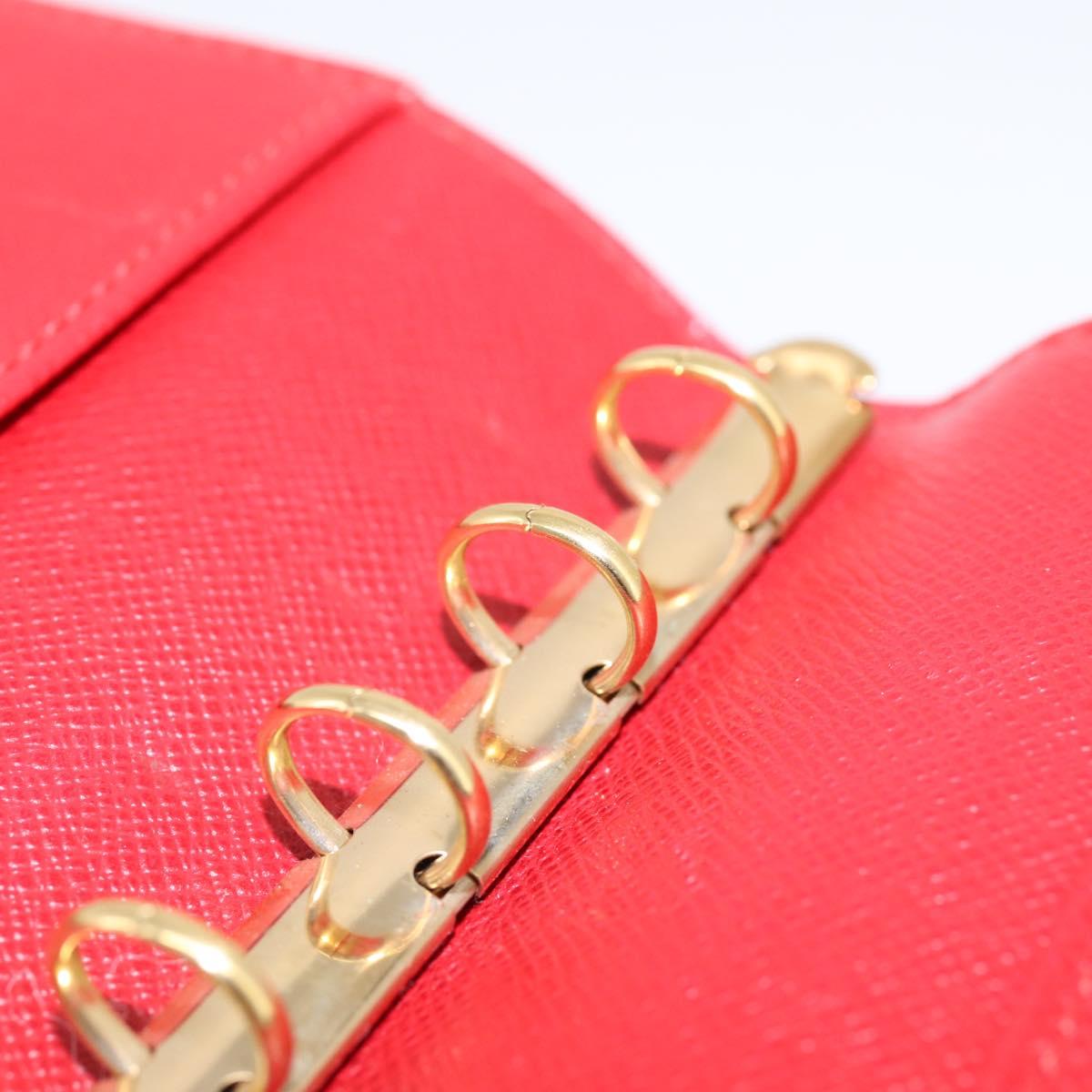 LOUIS VUITTON Epi Agenda PM Day Planner Cover Red R20057 LV Auth BA15221