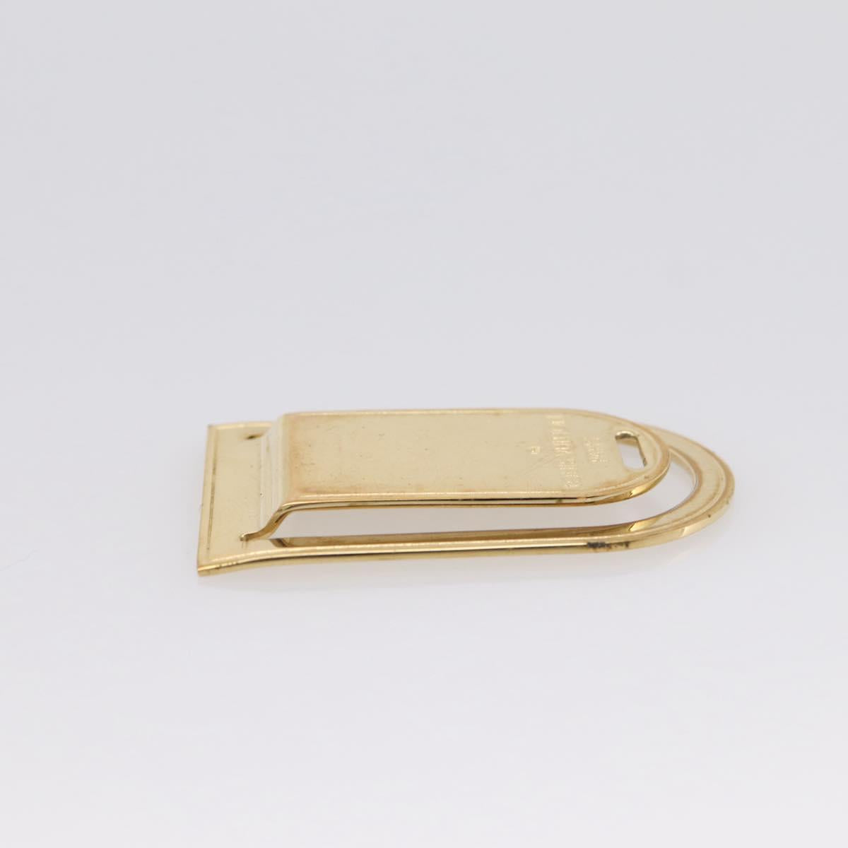 LOUIS VUITTON Pansavie Porto Address Money Clip metal Gold M64690 Auth BA15222