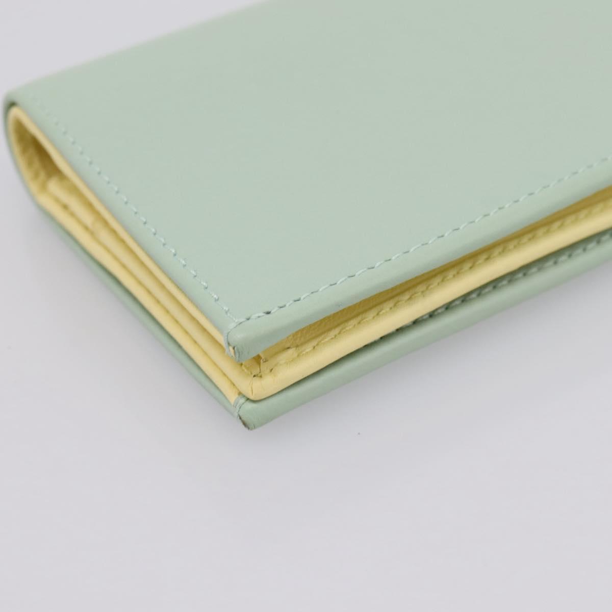 GUCCI GG Marmont Bifold Wallet Leather Green 790055 Auth BA15223M