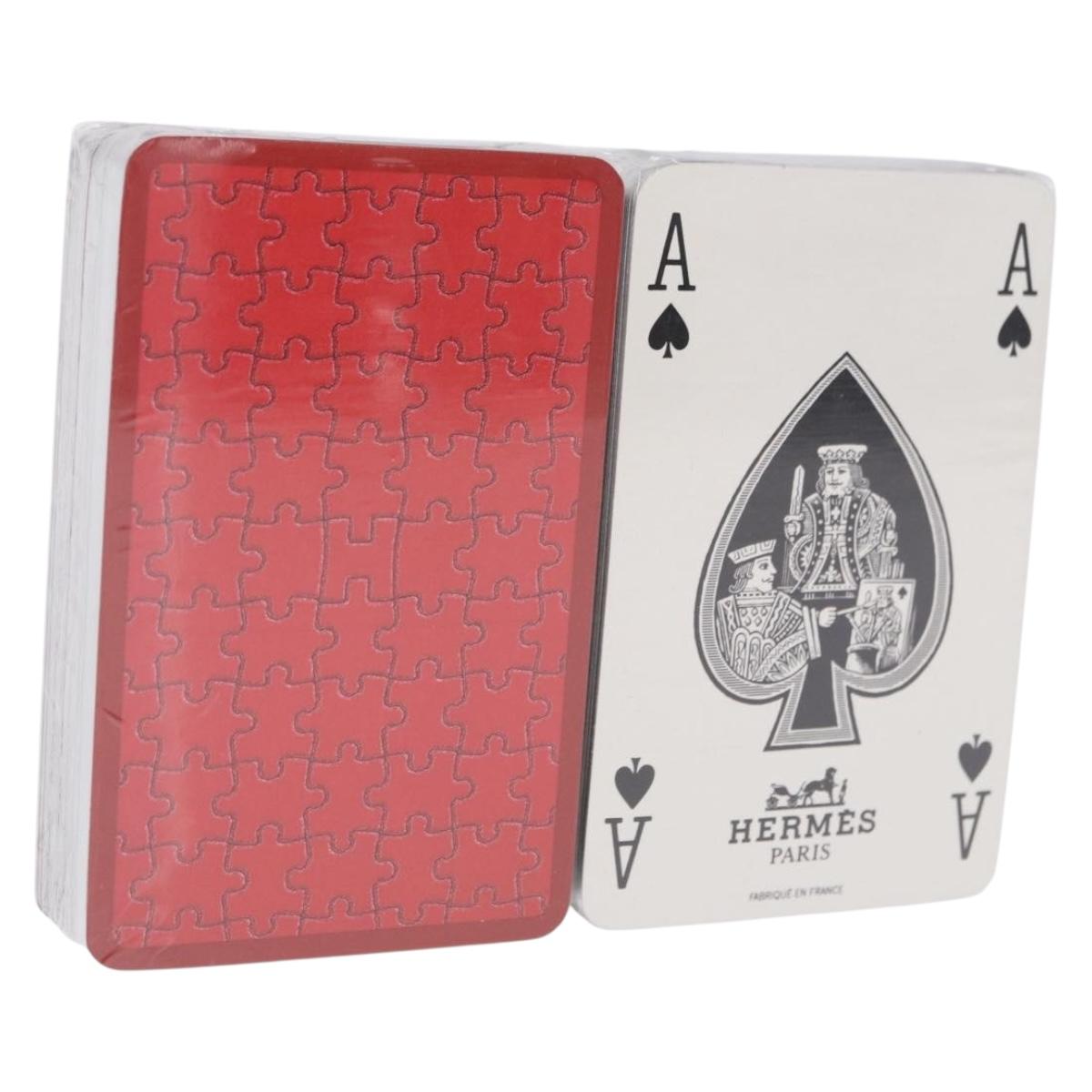 HERMES Playing Cards paper Blue Red Auth BA15227M