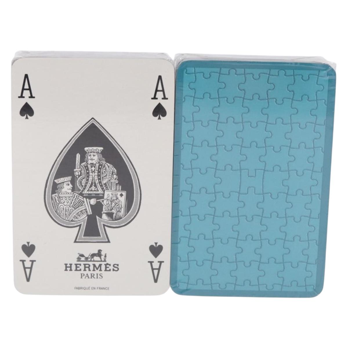 HERMES Playing Cards paper Blue Red Auth BA15227M