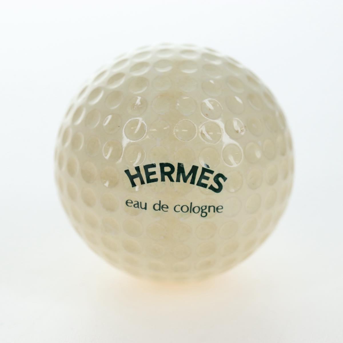 HERMES Eau de Cologne Golf Set perfume Leather White Auth BA15228V
