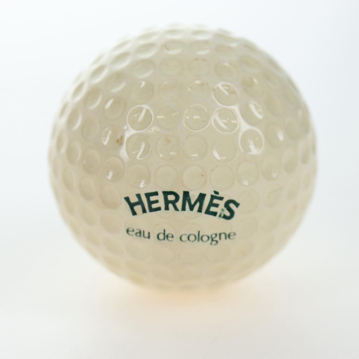 HERMES Eau de Cologne Golf Set perfume Leather White Auth BA15228V