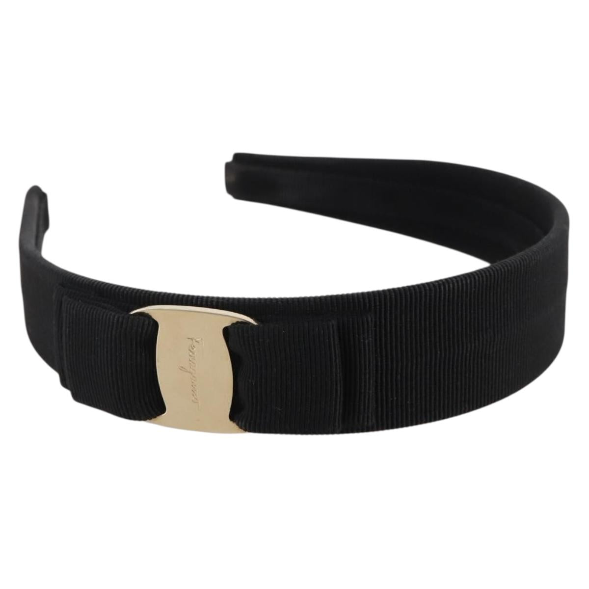 Salvatore Ferragamo Vala Katyusha Canvas Black Auth BA15229
