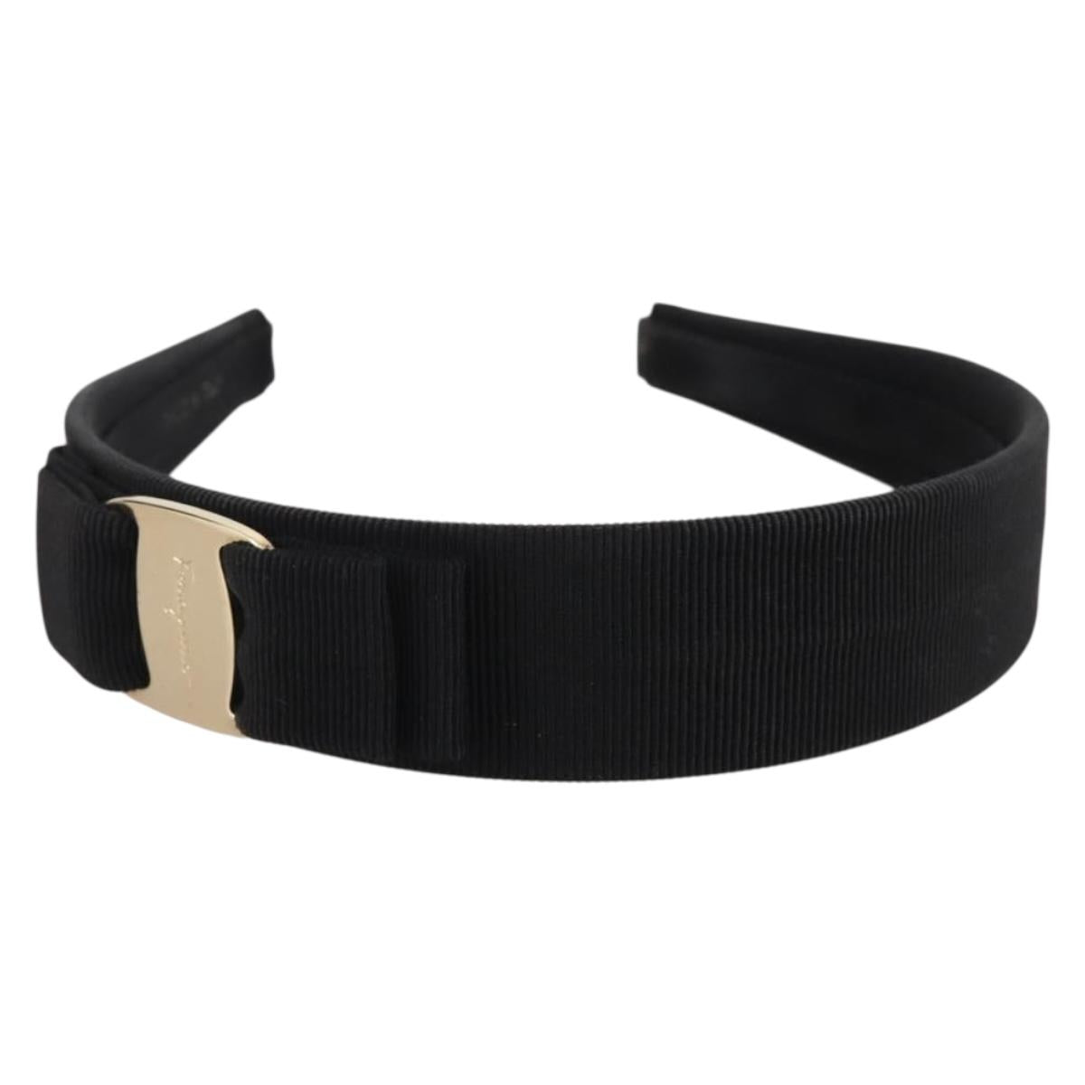 Salvatore Ferragamo Vala Katyusha Canvas Black Auth BA15229