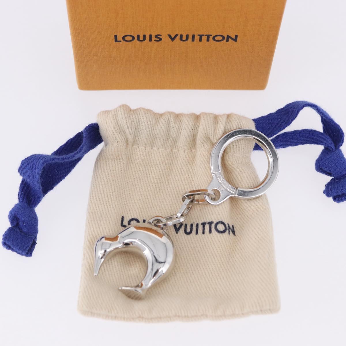 LOUIS VUITTON Porte ClesLV Cup Key Holder metal Silver LV Auth BA15234V