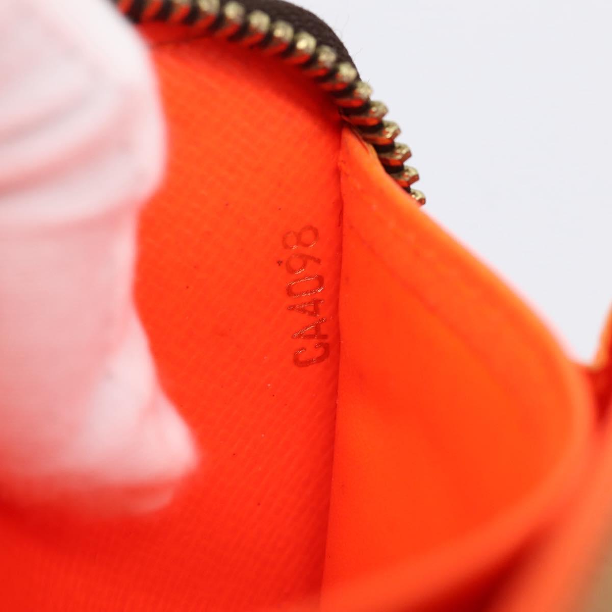 LOUIS VUITTON Monogram Graffiti Zippy Long Wallet Orange M93711 LV Auth BA15238