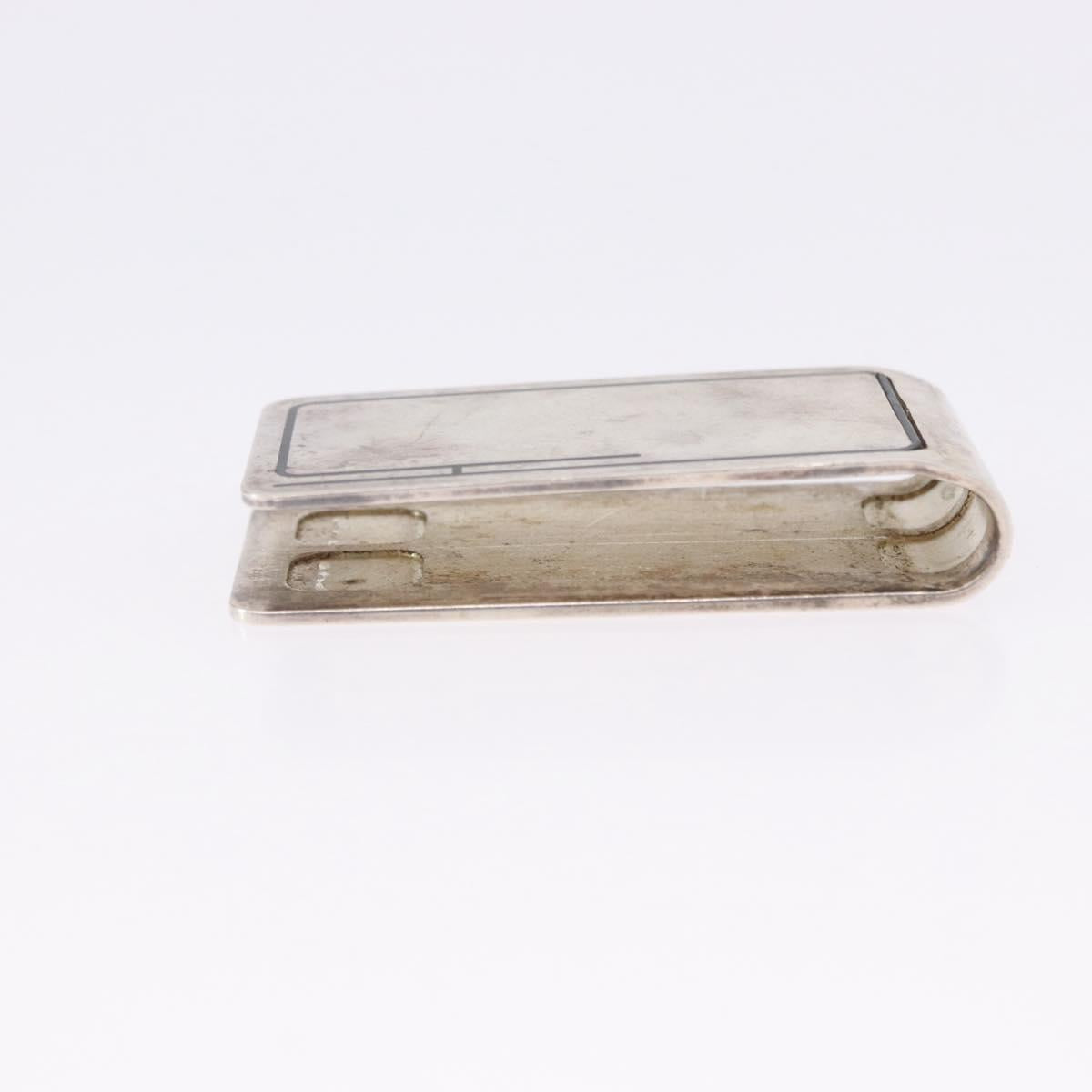 HERMES Money Clip Ag925 Silver Auth BA15239