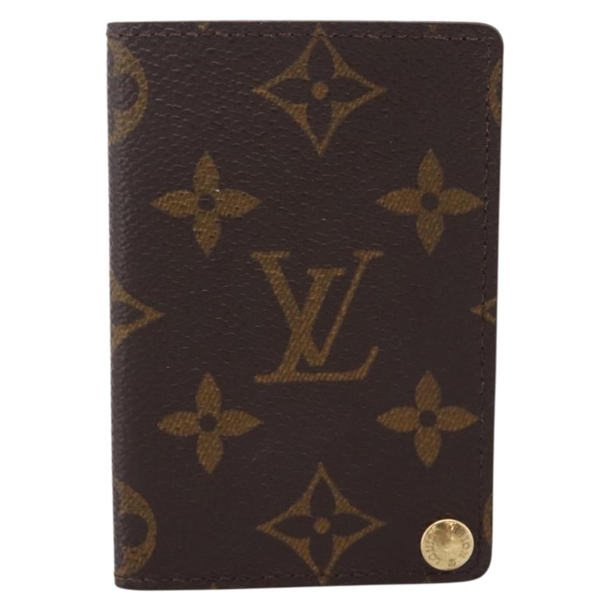 LOUIS VUITTON Monogram Porto Cartes Crdit Pression Card Case M60937 Auth BA15240