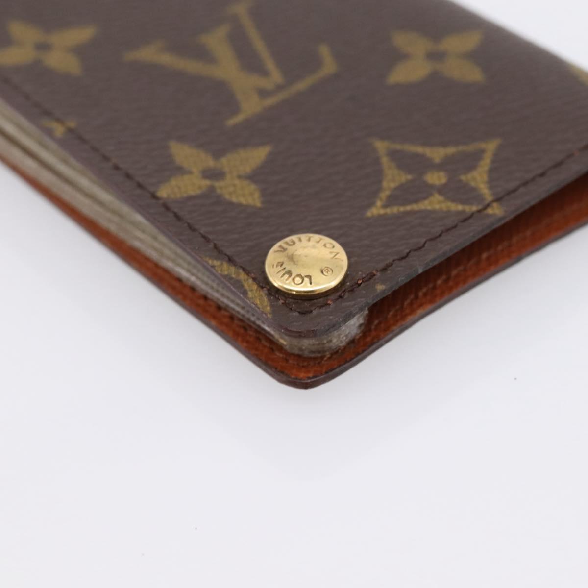 LOUIS VUITTON Monogram Porto Cartes Crdit Pression Card Case M60937 Auth BA15241