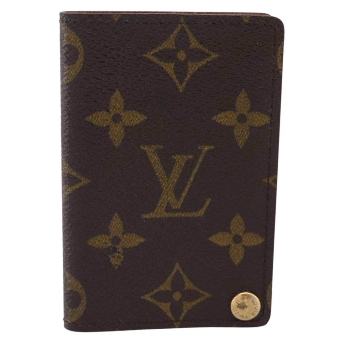 LOUIS VUITTON Monogram Porto Cartes Crdit Pression Card Case M60937 Auth BA15241
