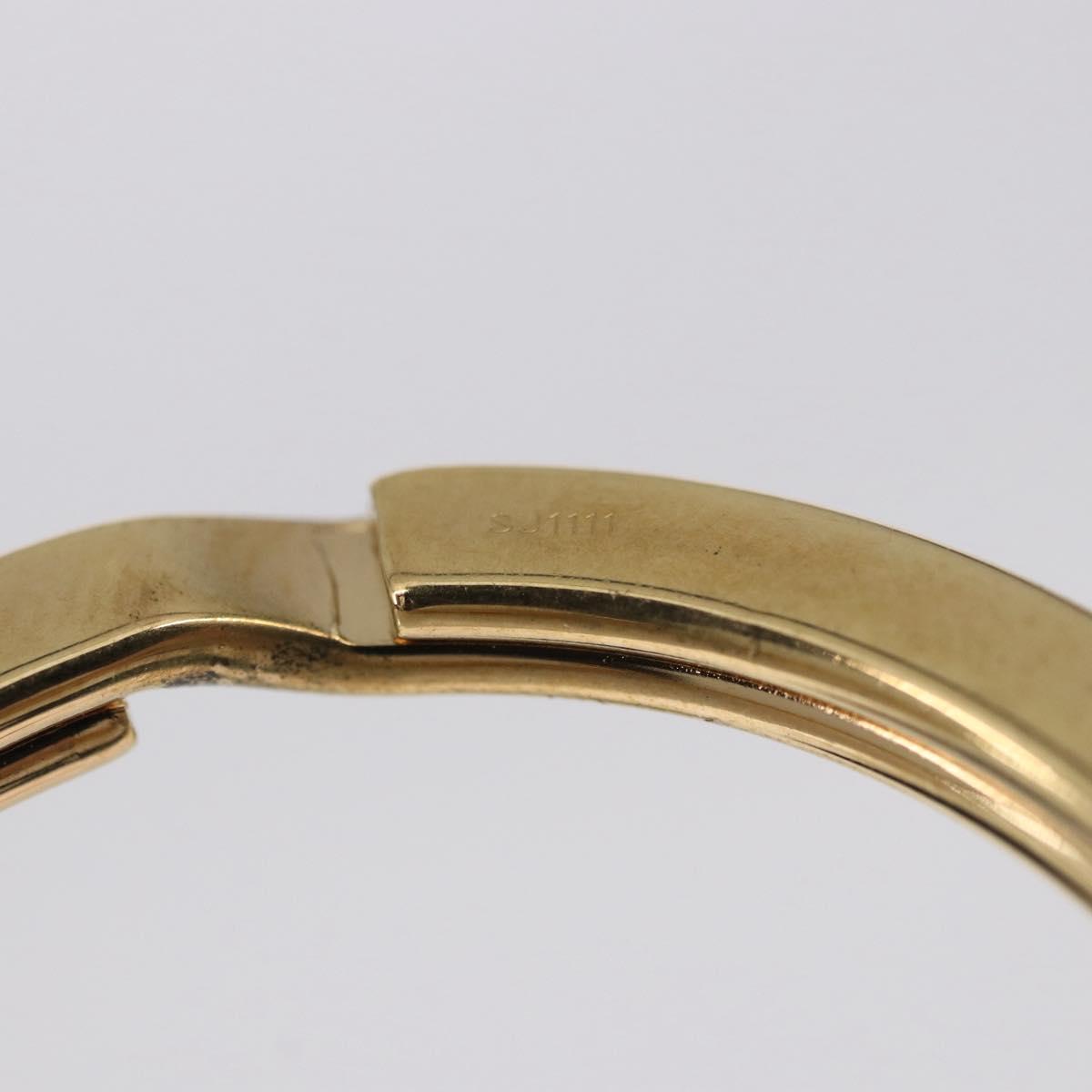 LOUIS VUITTON Porte Cles Mini Travel Key Holder metal Gold M65996 Auth BA15244V