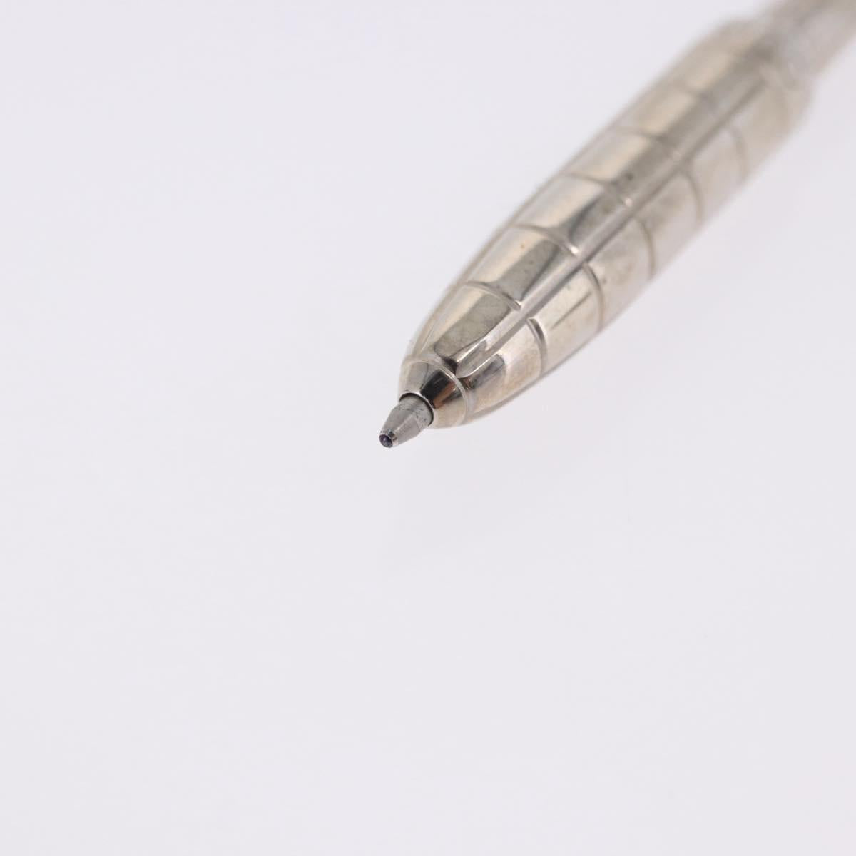 LOUIS VUITTON Styro Agenda Ballpoint Pen metal Silver LV Auth BA15245