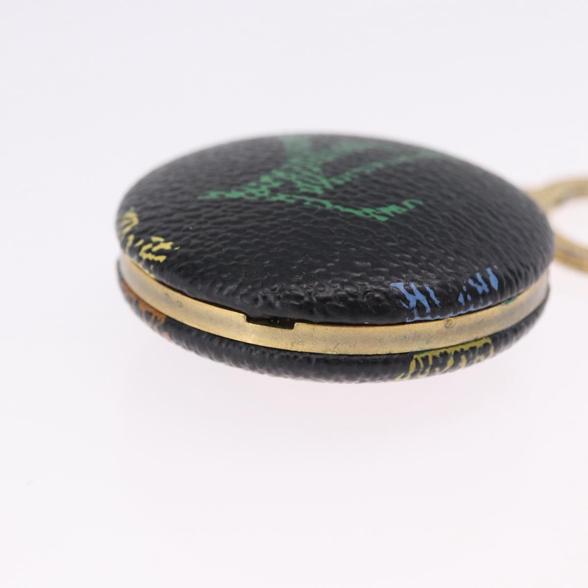 LOUIS VUITTON Monogram Multicolor Astropill Key Holder Black M51912 Auth BA15250