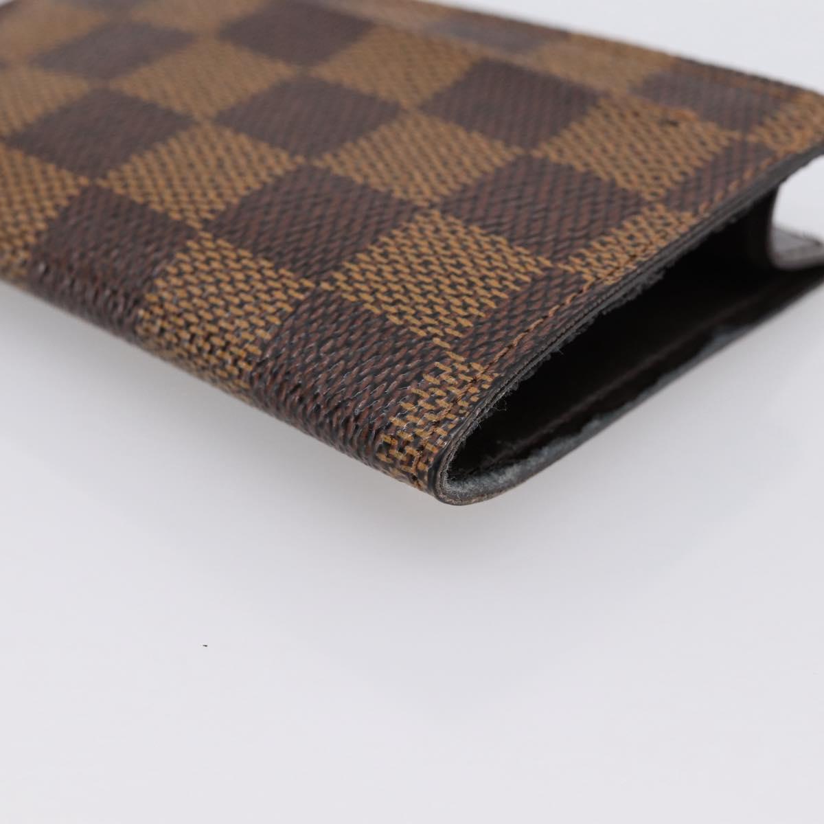 LOUIS VUITTON Damier Ebene Clochette GM Key Case N42240 LV Auth BA15251