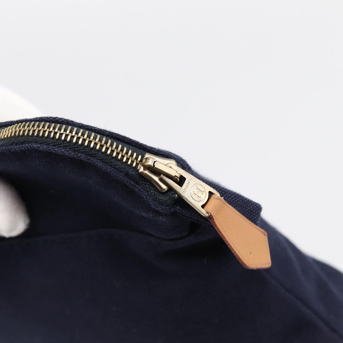 HERMES Bolide PM Pouch Cotton Navy Auth BA15256A