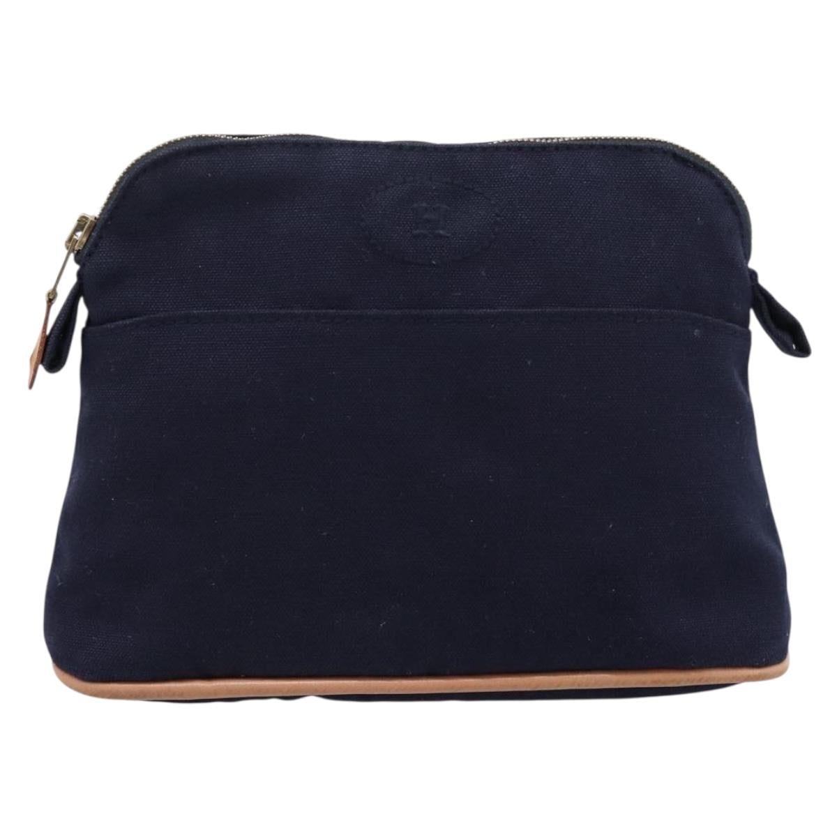HERMES Bolide PM Pouch Cotton Navy Auth BA15256A