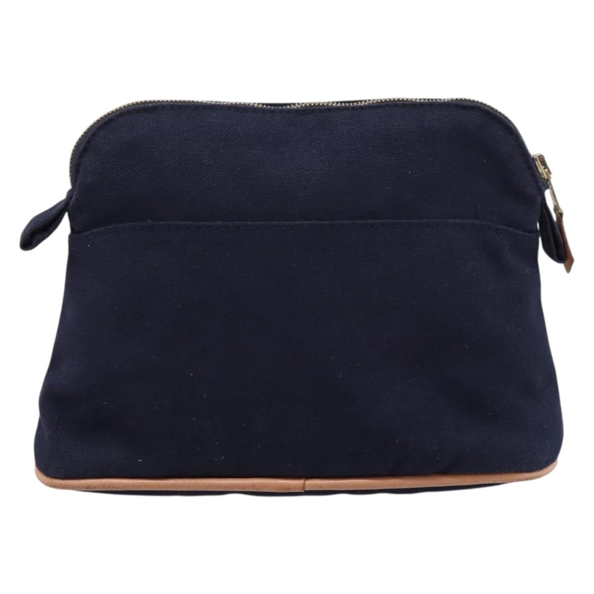 HERMES Bolide PM Pouch Cotton Navy Auth BA15256A
