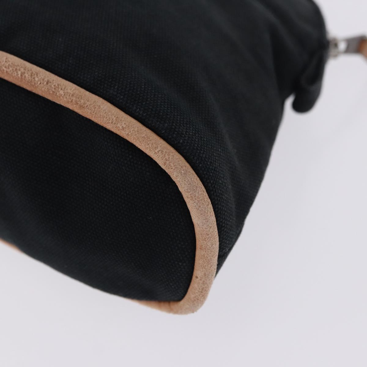 HERMES Bolide PM Pouch Cotton Black Auth BA15257