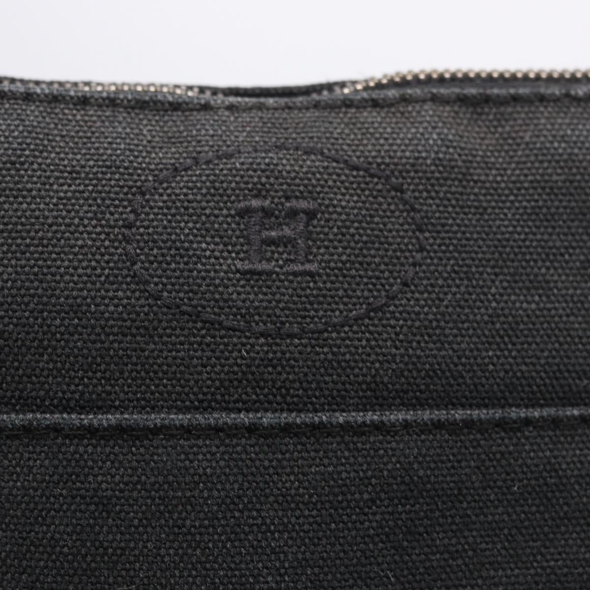HERMES Bolide PM Pouch Cotton Black Auth BA15257