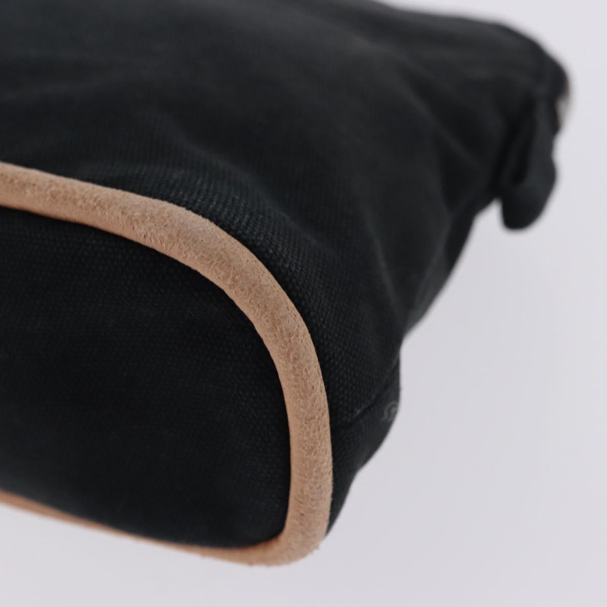 HERMES Bolide PM Pouch Cotton Black Auth BA15257