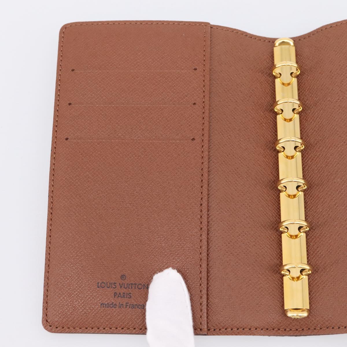 LOUIS VUITTON Monogram Agenda PM Day Planner Cover R20005 LV Auth BA15259A