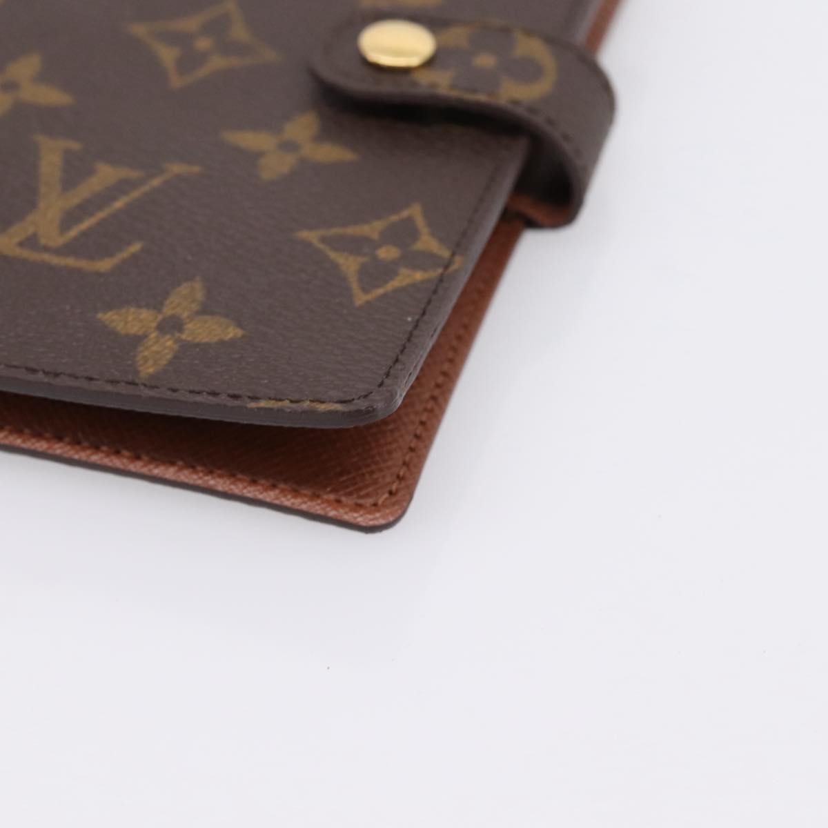 LOUIS VUITTON Monogram Agenda PM Day Planner Cover R20005 LV Auth BA15259A