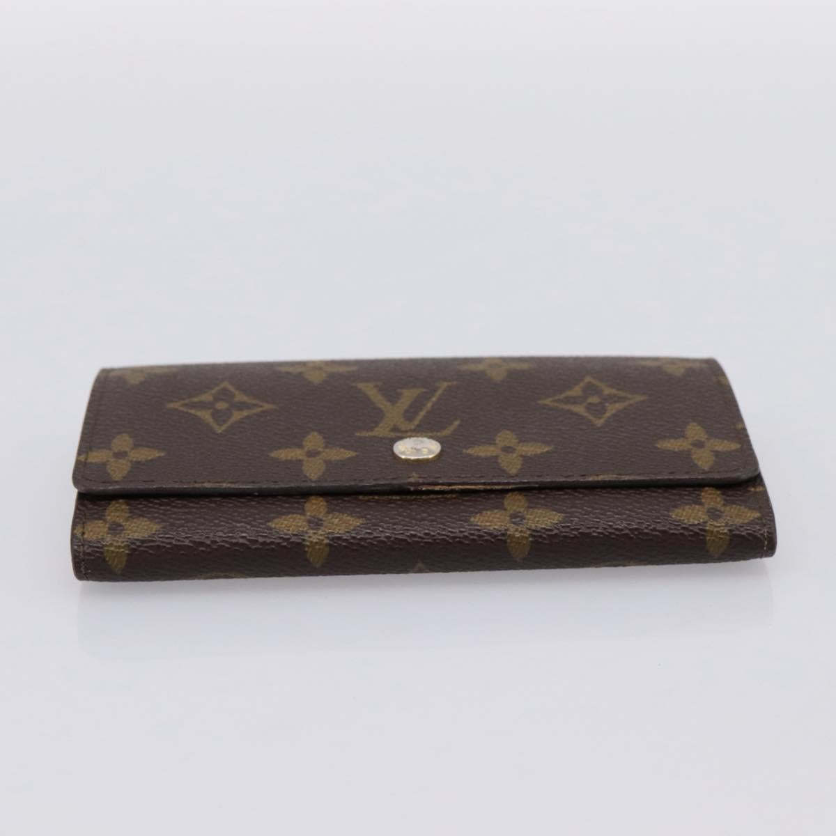 LOUIS VUITTON Monogram Porte Monnaie Billets Tresor Wallet M61730 Auth BA15260