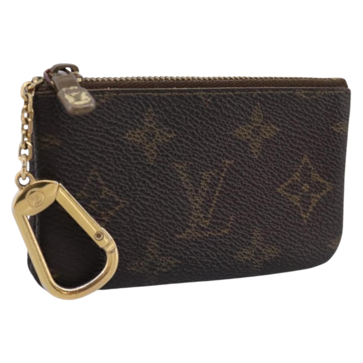 LOUIS VUITTON Monogram Pochette Cles Coin Purse M60033 LV Auth BA15261