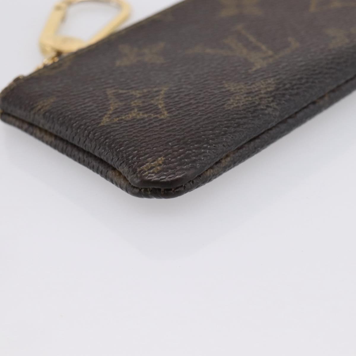 LOUIS VUITTON Monogram Pochette Cles Coin Purse M60033 LV Auth BA15261