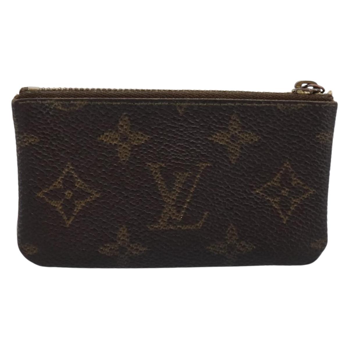 LOUIS VUITTON Monogram Pochette Cles Coin Purse M60033 LV Auth BA15261