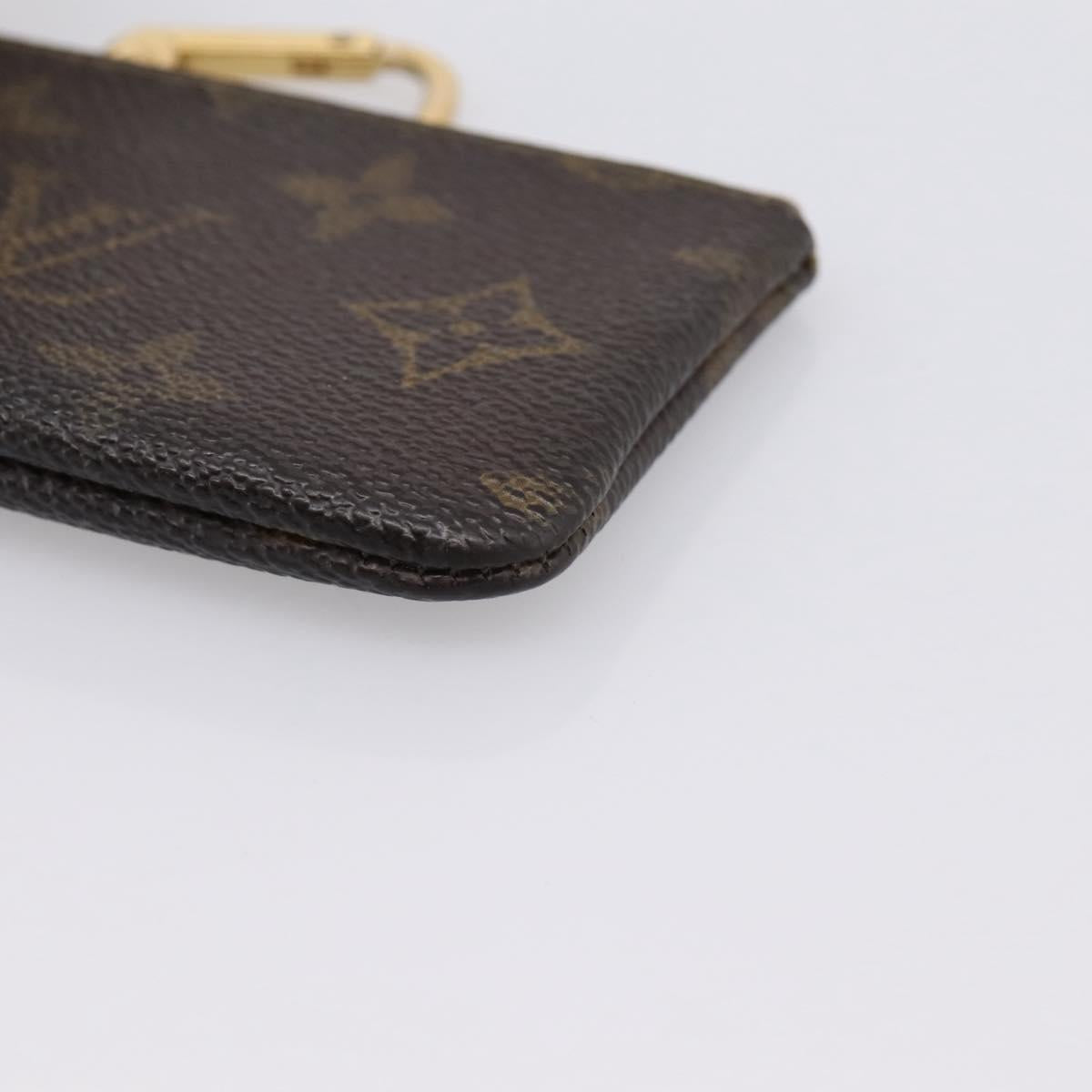 LOUIS VUITTON Monogram Pochette Cles Coin Purse M60033 LV Auth BA15261