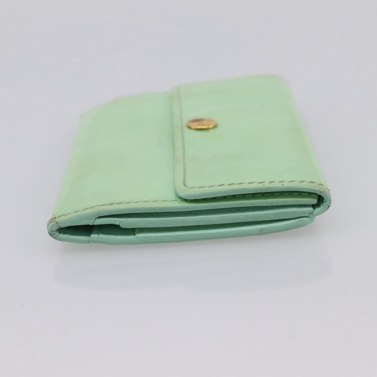 LOUIS VUITTON Monogram Vernis Ludlow Coin Purse Peppermint M91321 Auth BA15263