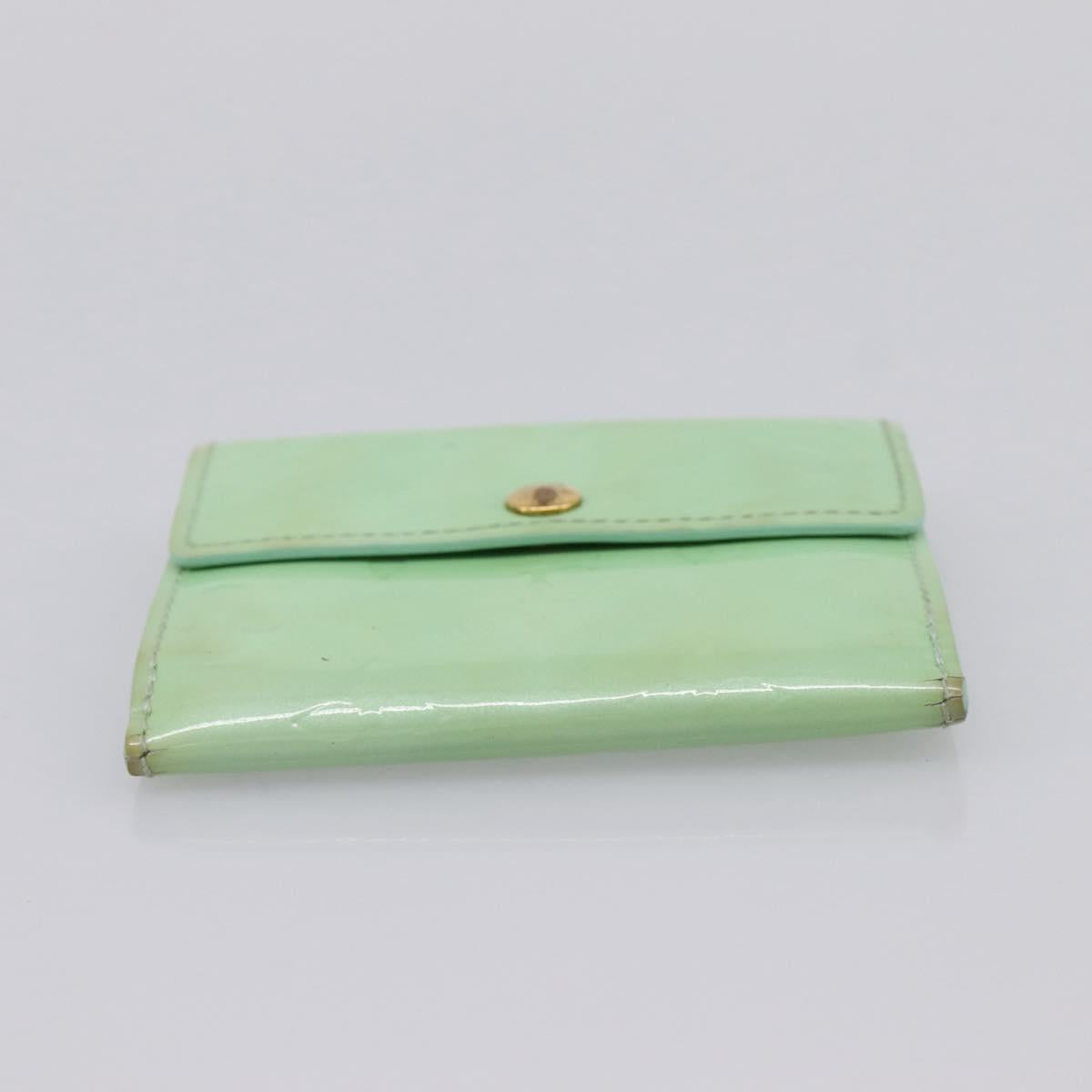 LOUIS VUITTON Monogram Vernis Ludlow Coin Purse Peppermint M91321 Auth BA15263