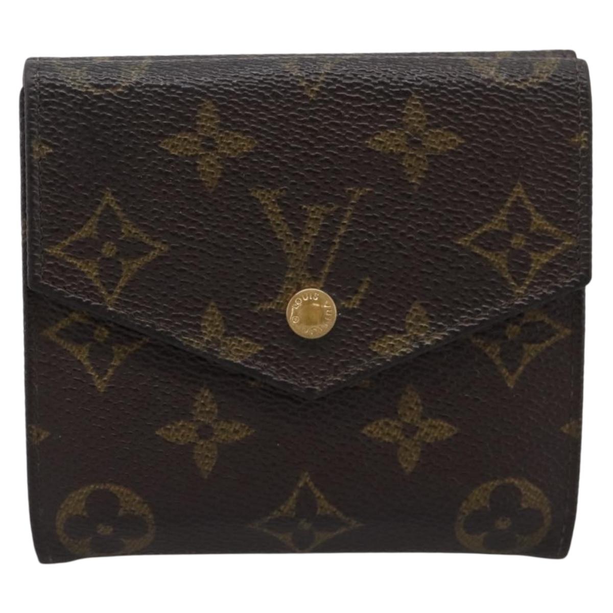 LOUIS VUITTON Monogram Porte Monnaie Bier Cartes Crdit M61660 LV Auth BA15264