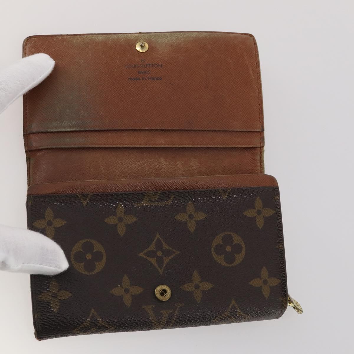 LOUIS VUITTON Monogram Damier Ebene Wallet 4 Set LV Auth BA15269
