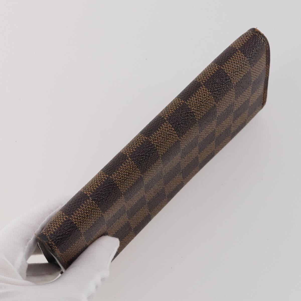 LOUIS VUITTON Monogram Damier Ebene Wallet 4 Set LV Auth BA15269